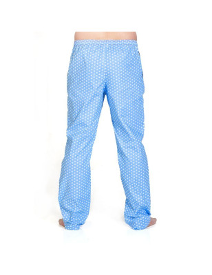 Pánské kalhoty - světle modré s hvězdičkami