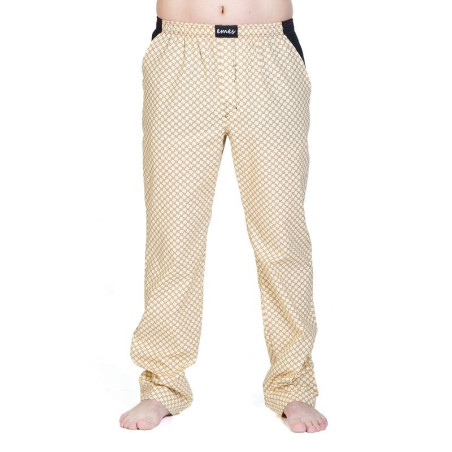 Pánské kalhoty - vzor na béžové