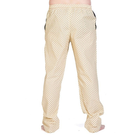 Pánské kalhoty - vzor na béžové
