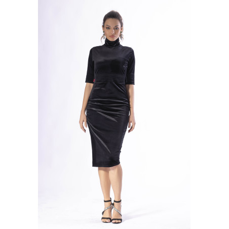 Šaty “sportovní elegance” Black - with a collar